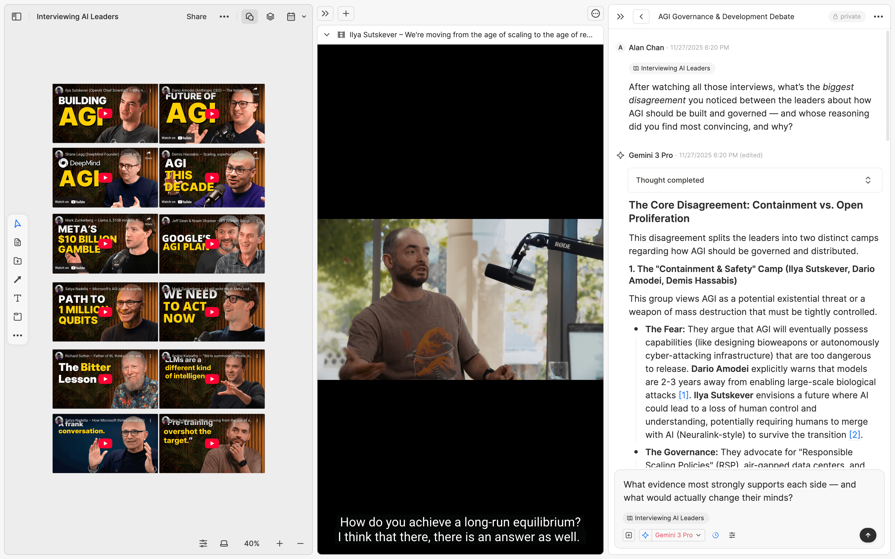 AI Research with YouTube - Heptabase